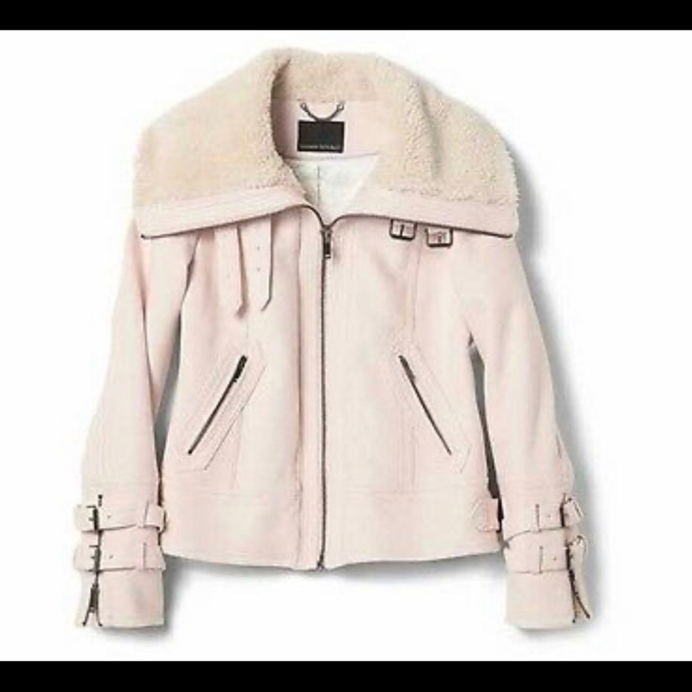 Banana Republic Sherpa Bomber Jacket